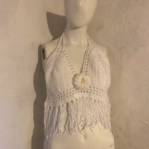 Crotchet Halter Crop